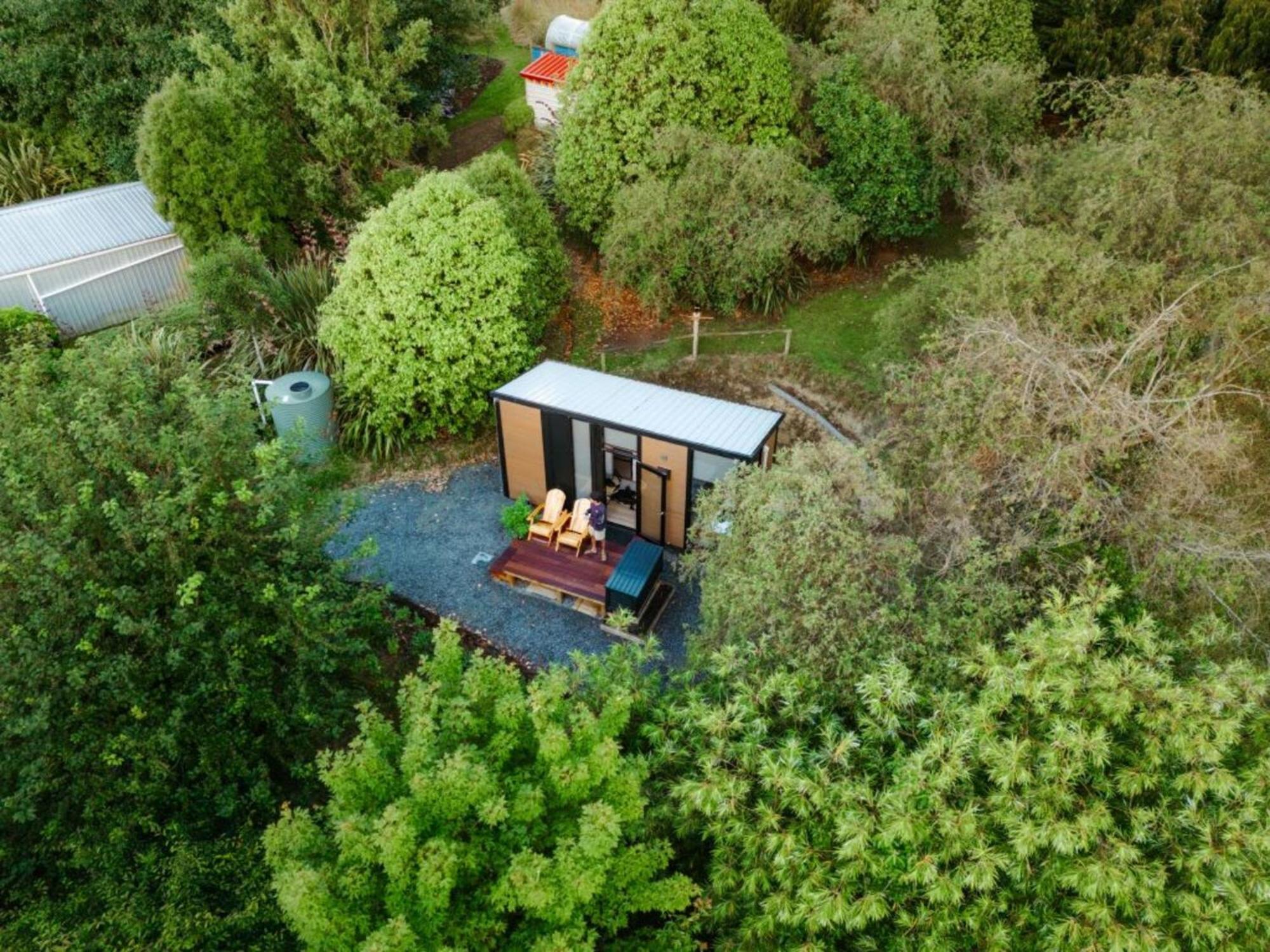 Вілла Tranquility Tiny House By Tiny Away Owaka Екстер'єр фото