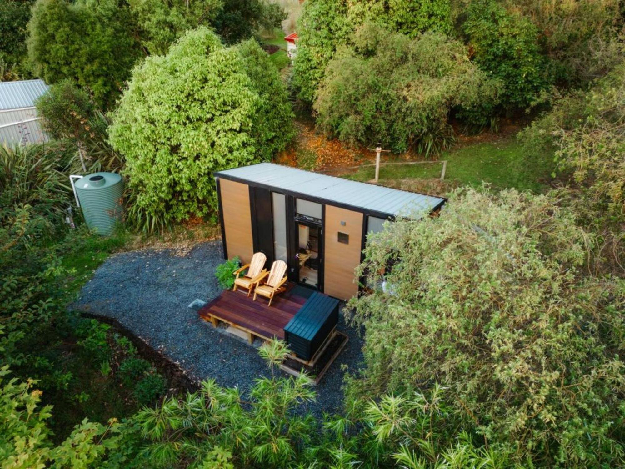 Вілла Tranquility Tiny House By Tiny Away Owaka Екстер'єр фото